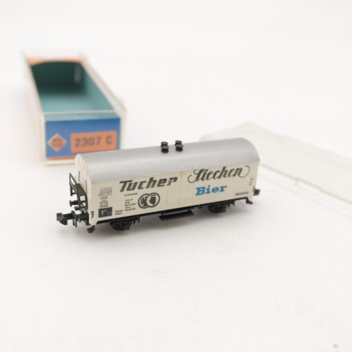 Minitrix N Kühlwagen Tucher Bier der DB in EVP RR2130 – Bild 3