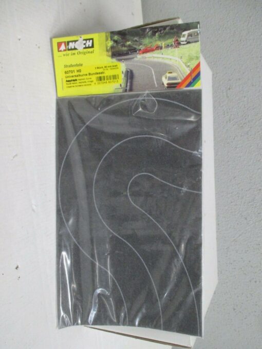 Noch H0 60701 Universalkurve Bundesstrasse 2 Stück 80 mm breit m.OVP WZ6333