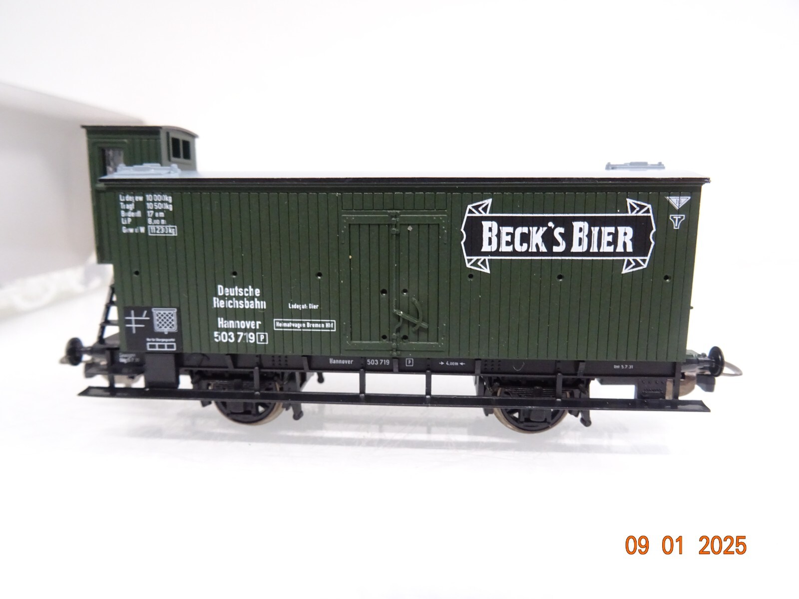 Piko H0 54217 Kühlwagen Becks Bier der DRG in OVP PR5185 – Bild 3