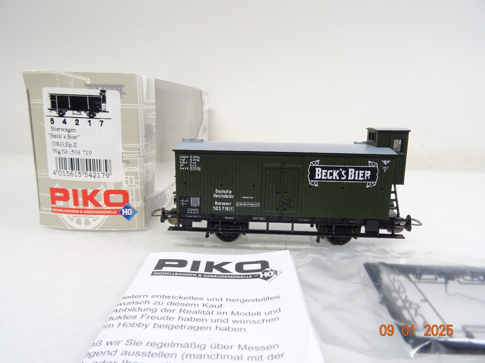Piko H0 54217 Kühlwagen Becks Bier der DRG in OVP PR5185