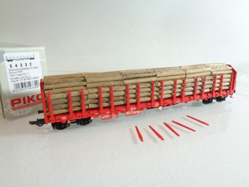 Piko H0 54332 Stammholztransportwagen der DB Cargo in OVP RR4055