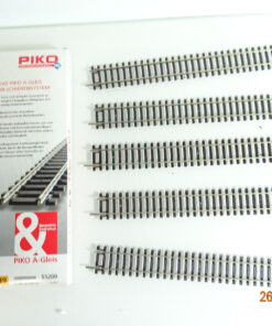 Piko H0 55200 A Gleis gerades Gleis 239mm 5Stück siehe Foto in OVP CK3174