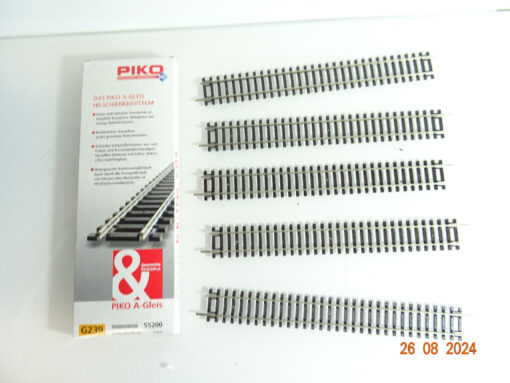 Piko H0 55200 A Gleis gerades Gleis 239mm 5Stück siehe Foto in OVP CK3174