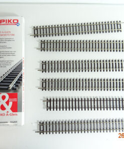 Piko H0 55201 A Gleis gerades Gleis 231mm 6Stück siehe Foto in OVP CK3175