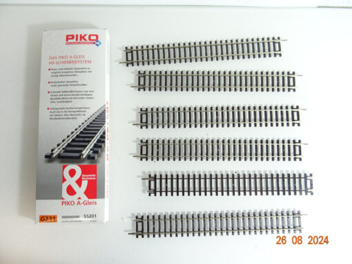 Piko H0 55201 A Gleis gerades Gleis 231mm 6Stück siehe Foto in OVP CK3175