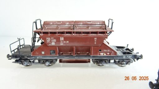 Piko H0 58093 Sattelbodenselbstentladewagen Set 3 tlg. der DR in OVP PR8041 – Bild 6