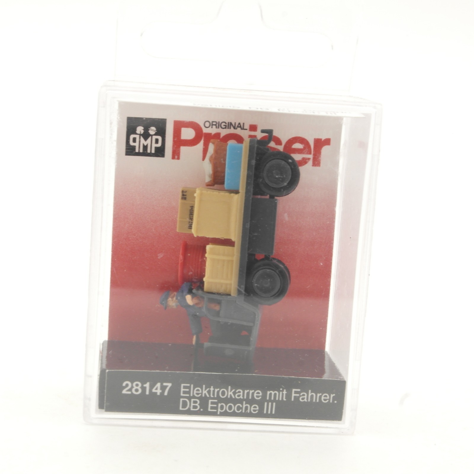 Preiser H0 28147 Elektrokarren mit Fahrer DB Epoche III in OVP RR5563 – Bild 3