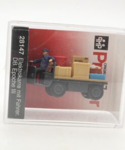 Preiser H0 28147 Elektrokarren mit Fahrer DB Epoche III in OVP RR5563