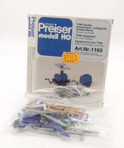 Preiser H0 Bausatz 1193 THW-Geräte Kompressor Lichtgiraffe Boot in OVP RR1609