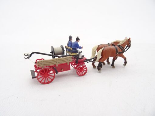Preiser H0 Gespann mit Figuren Feuerwehr RR1937 o. – Bild 3