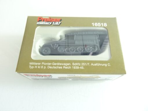Preiser military H0 16518 mittlerer Gerätewagen SdKfz 251/7 Ausf.C in OVP RR1447