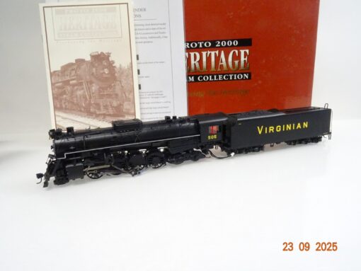 Proto 2000 US Dampflok 2-8-4 Virginian ESU Digital Sound in OVP JL3132