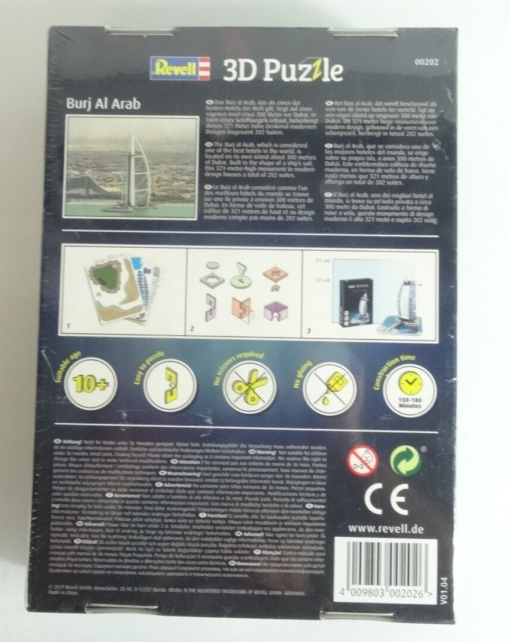 Revell 00202 3D Puzzle Burj Al Arab in ungeöffneter OVP QR5456 – Bild 4