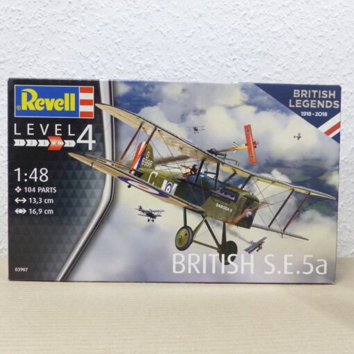 Revell 1:48 Bausatz-Nr.: 03907 British S.E. 5a Doppeldecker, in OVP EX2715
