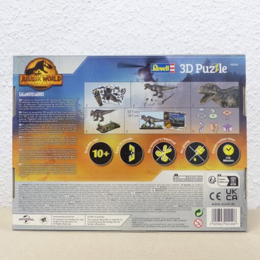 Revell 3D Puzzle Nr.: 00240 Jurassic World Dominion Gigantosaurus, in OVP EX2709 – Bild 3