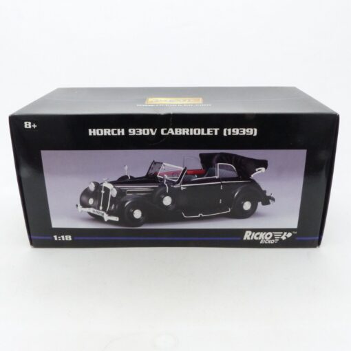 Ricko 1:18 32152 Horch 930V Cabriolet (1939) schwarz in OVP EX4700 – Bild 8