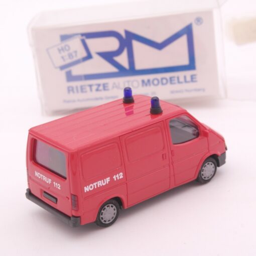 Rietze 1:87 Ford Transit Kastenwagen Feuerwehr in OVP EA318 – Bild 3