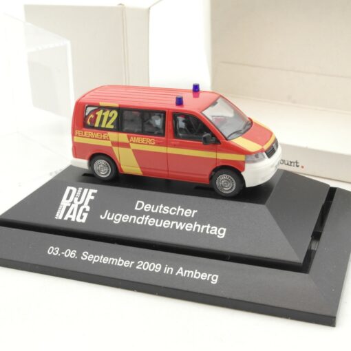 Rietze 1:87 SoMo VW T5 Deutscher Jugendfeuerwehr 2009 Amberg in OVP RA4357