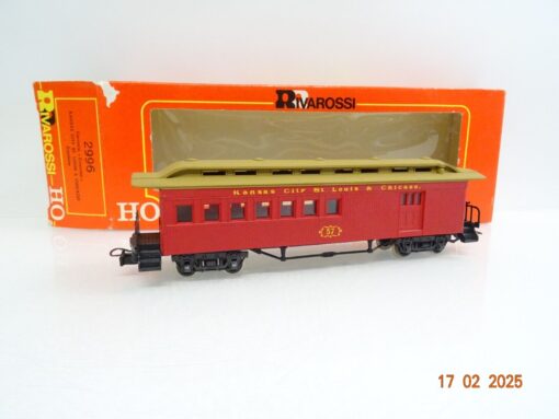 Rivarossi H0 2996 US Personenwagen mit Gepäckabteil in OVP LE8637