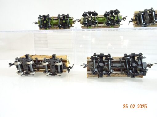 Rivarossi H0 Rundholzloren 7 Stück mit Rundholzladung PR6247 o. – Bild 6