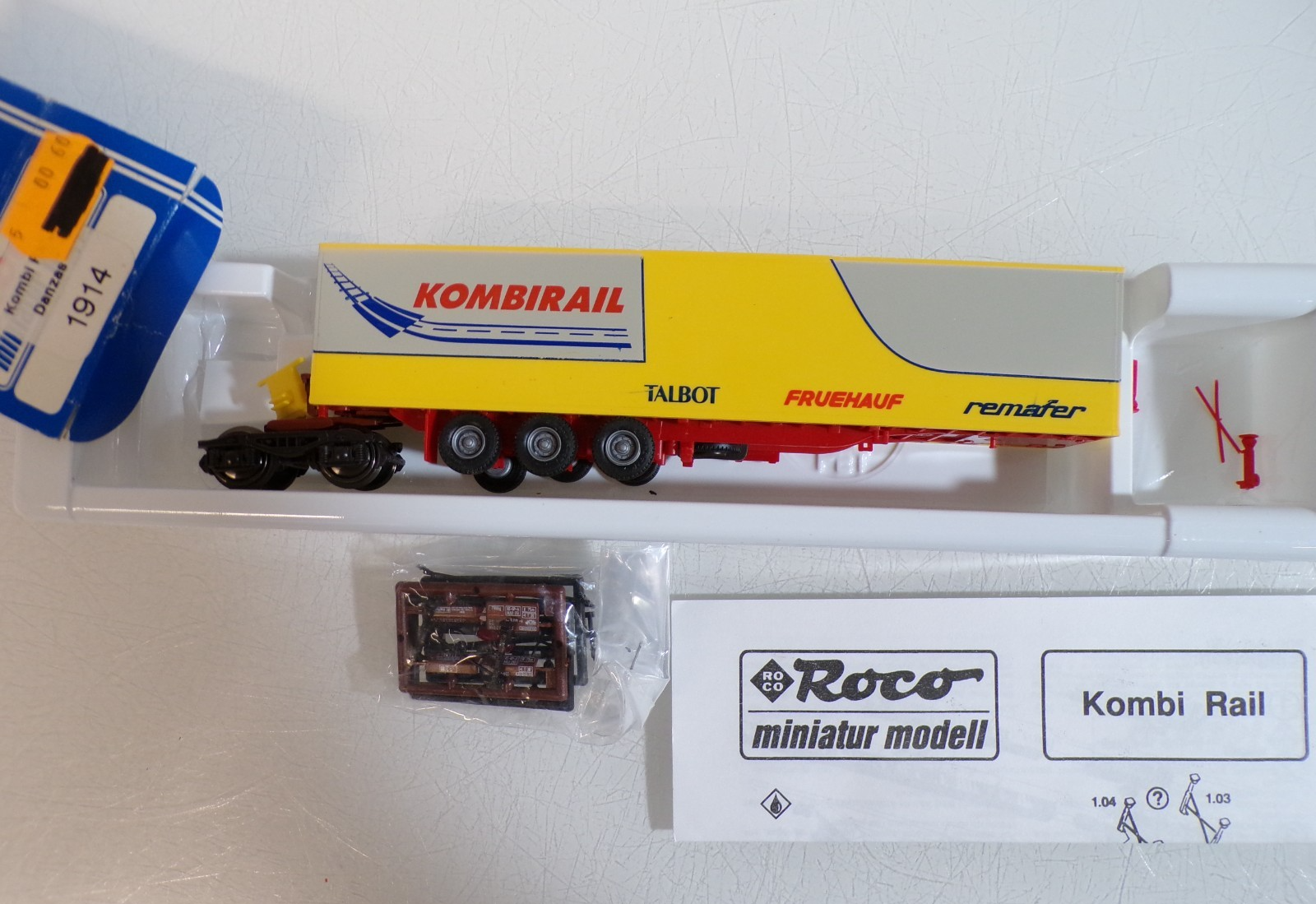 Roco H0 1914 Kombi Rail Auflieger Kombirail der DB in OVP BH1903