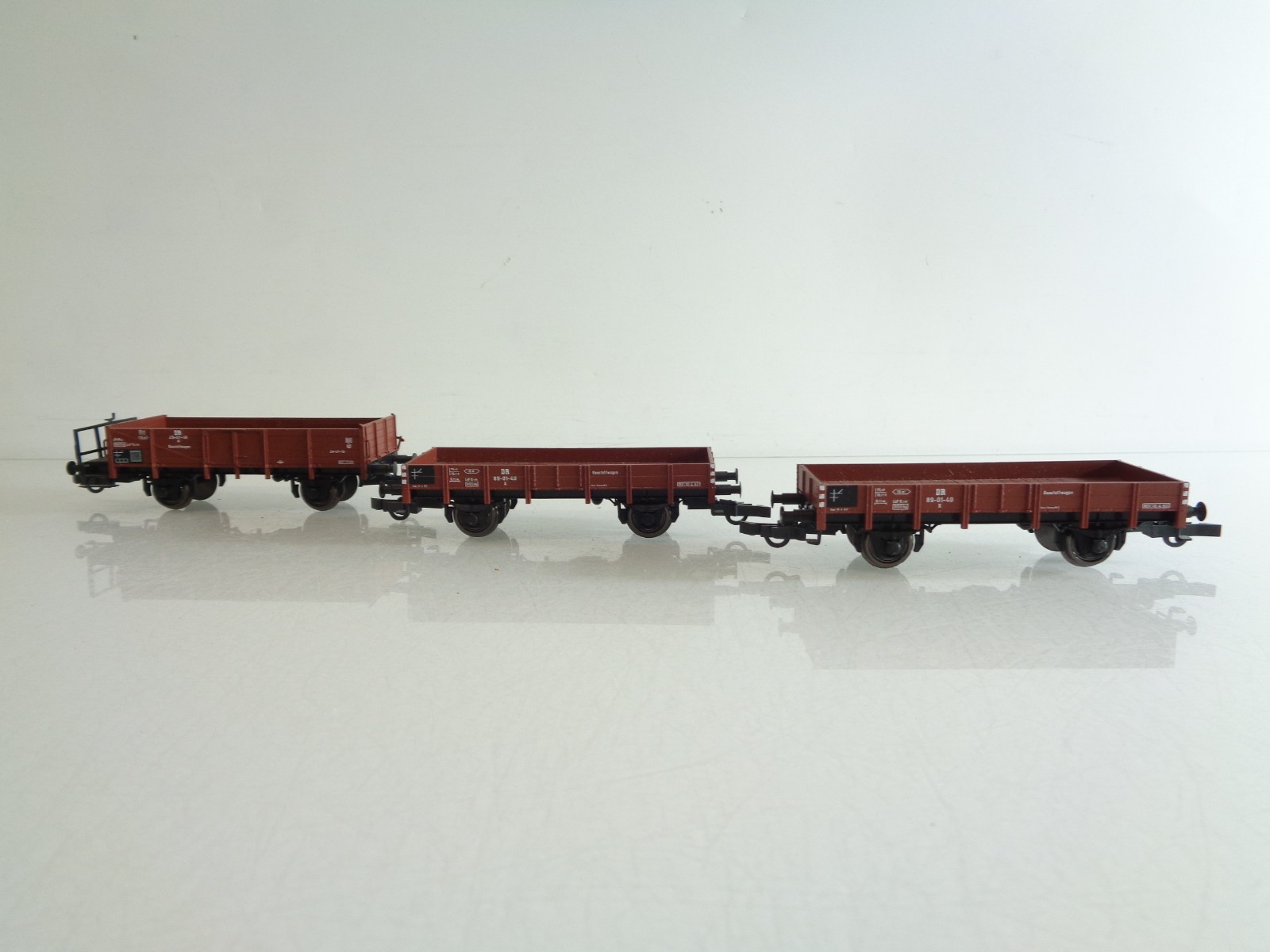 Roco H0 3 Nieder- u. Mittelbordwagen der DR BH933 o.