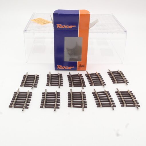 Roco H0 42408 gebogenes Gleis R2 1/4 10 Stück in OVP QR4535