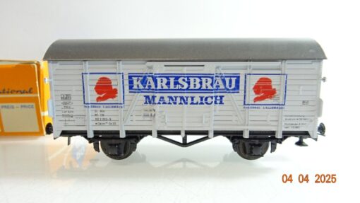 Roco H0 4305E gedeckter Güterwagen Karlsbräu Mannlich der DB in OVP PR6946 – Bild 3