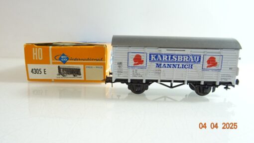 Roco H0 4305E gedeckter Güterwagen Karlsbräu Mannlich der DB in OVP PR6946