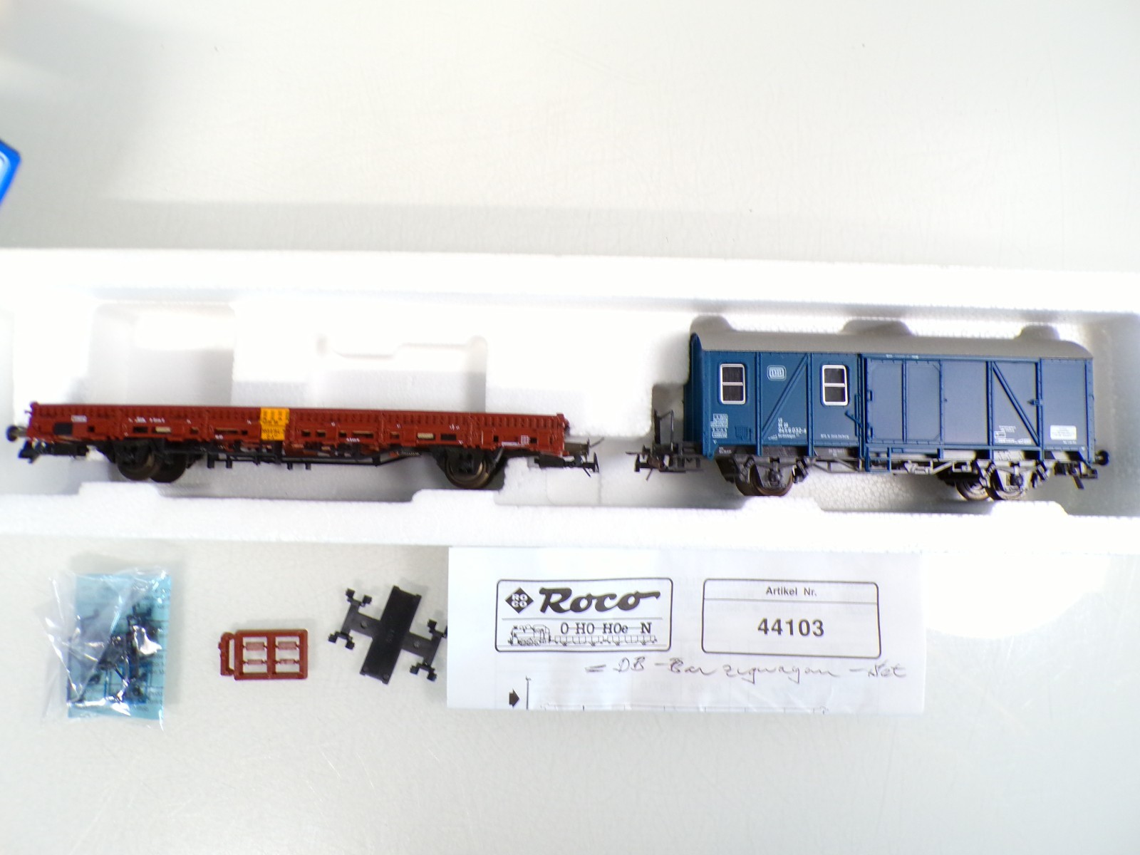 Roco H0 44103 Bauzug Set 2 tlg. der DB in OVP BH1312 – Bild 3