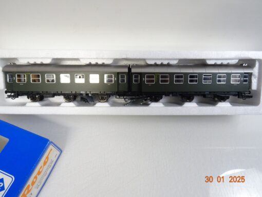 Roco H0 44147 Umbauwagen-Set 2 tlg. 3.Kl. der DB in OVP PR5660 – Bild 3