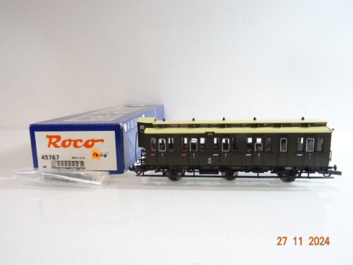 Roco H0 45767 Abteilwagen 1.Kl./2. mit Bremserhaus der K.P.E.V. in OVP PR4265