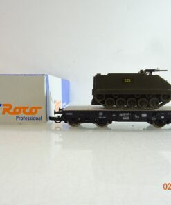 Roco H0 46380 Schwerlastwagen mit Panzer der DB in OVP BH351
