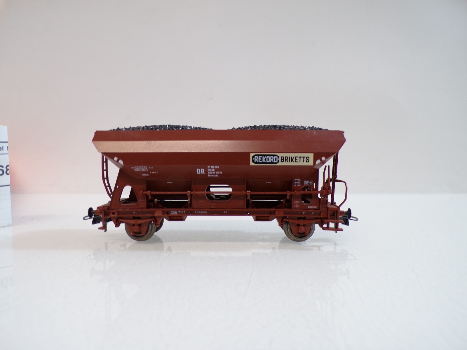 Roco H0 46687 AC Seitenentladewagen Rekord Briketts d DR in OVP f Märklin BH1709 – Bild 3