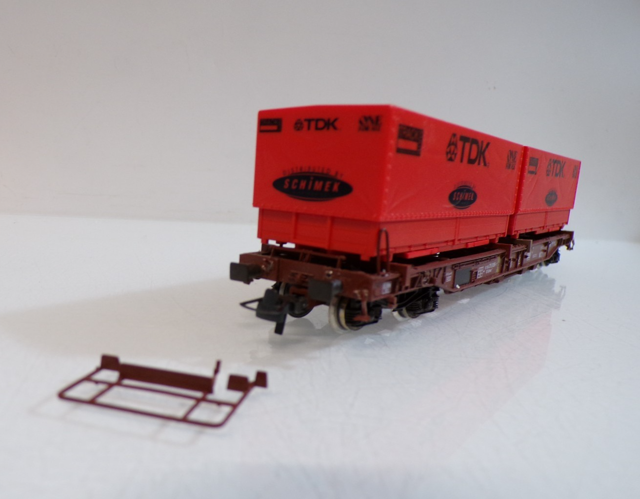 Roco H0 47022 AC Taschenwagen 2 Wechselbrücken der DB in OVP für Märklin BH1809 – Bild 3