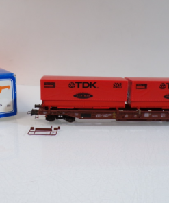 Roco H0 47022 AC Taschenwagen 2 Wechselbrücken der DB in OVP für Märklin BH1809