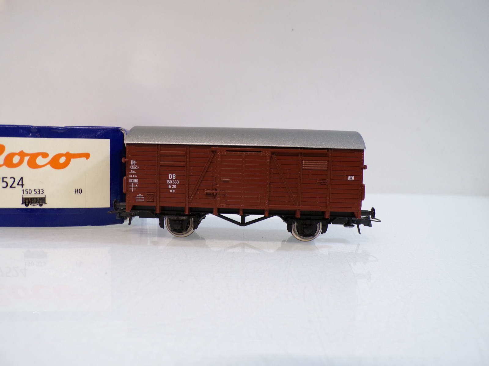 Roco H0 47524 AC gedeckter Güterwagen der DB in OVP für Märklin BH1893 – Bild 3