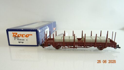 Roco H0 66787 Rungenwagen mit Ladung der DB in OVP PR8674