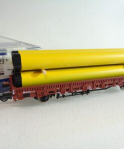 Roco H0 67323 Steckrungenwagen beladen mit Erdgasröhren der NS in OVP RR4072