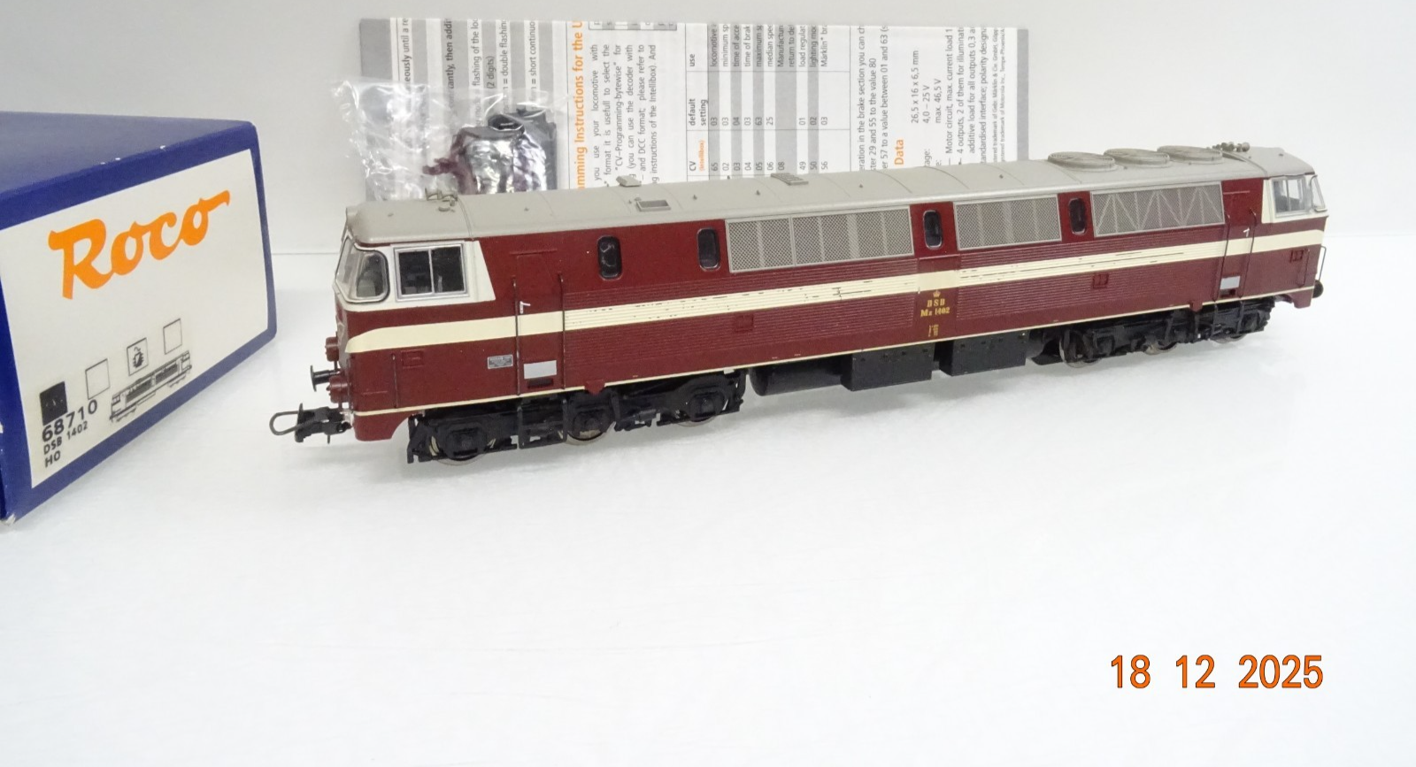 Roco H0 68710 AC Dänemark Diesellok 1402 DSB Digital für Märklin in OVP JL5223