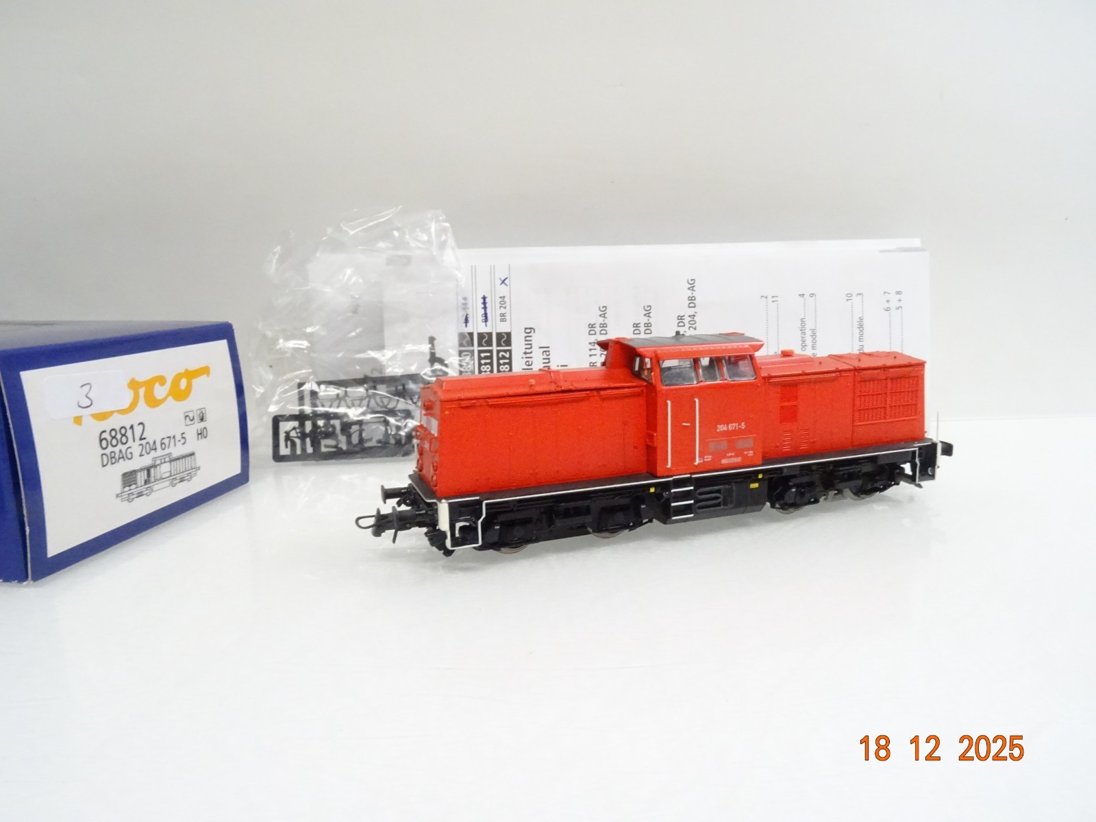 Roco H0 68812 AC Diesellok BR 204 671-5 der DB Digital für Märklin in OVP JL5222