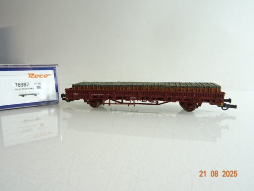 Roco H0 76987 Niederbordwagen mit Ziegel Ladung der DB in OVP PR9719