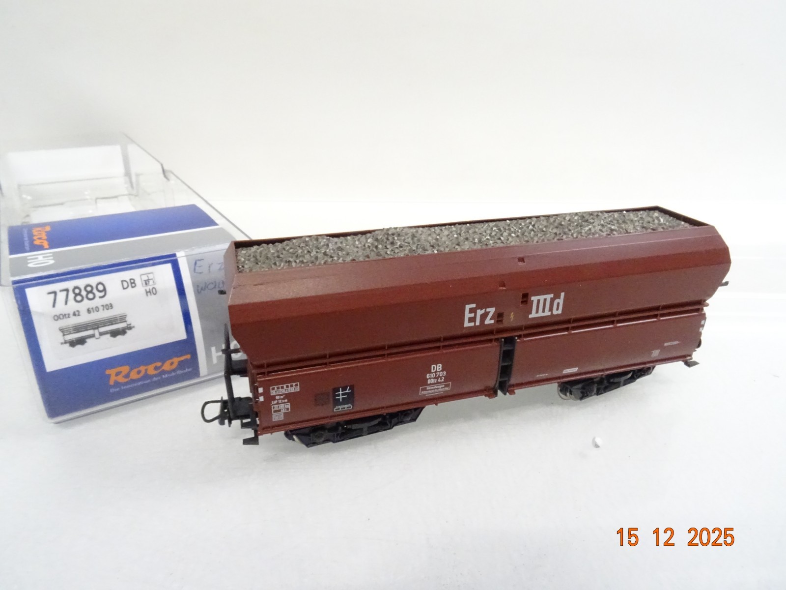 Roco H0 77889 AC Selbstentladewagen Erz mit Ladung in OVP RR5665 – Bild 3