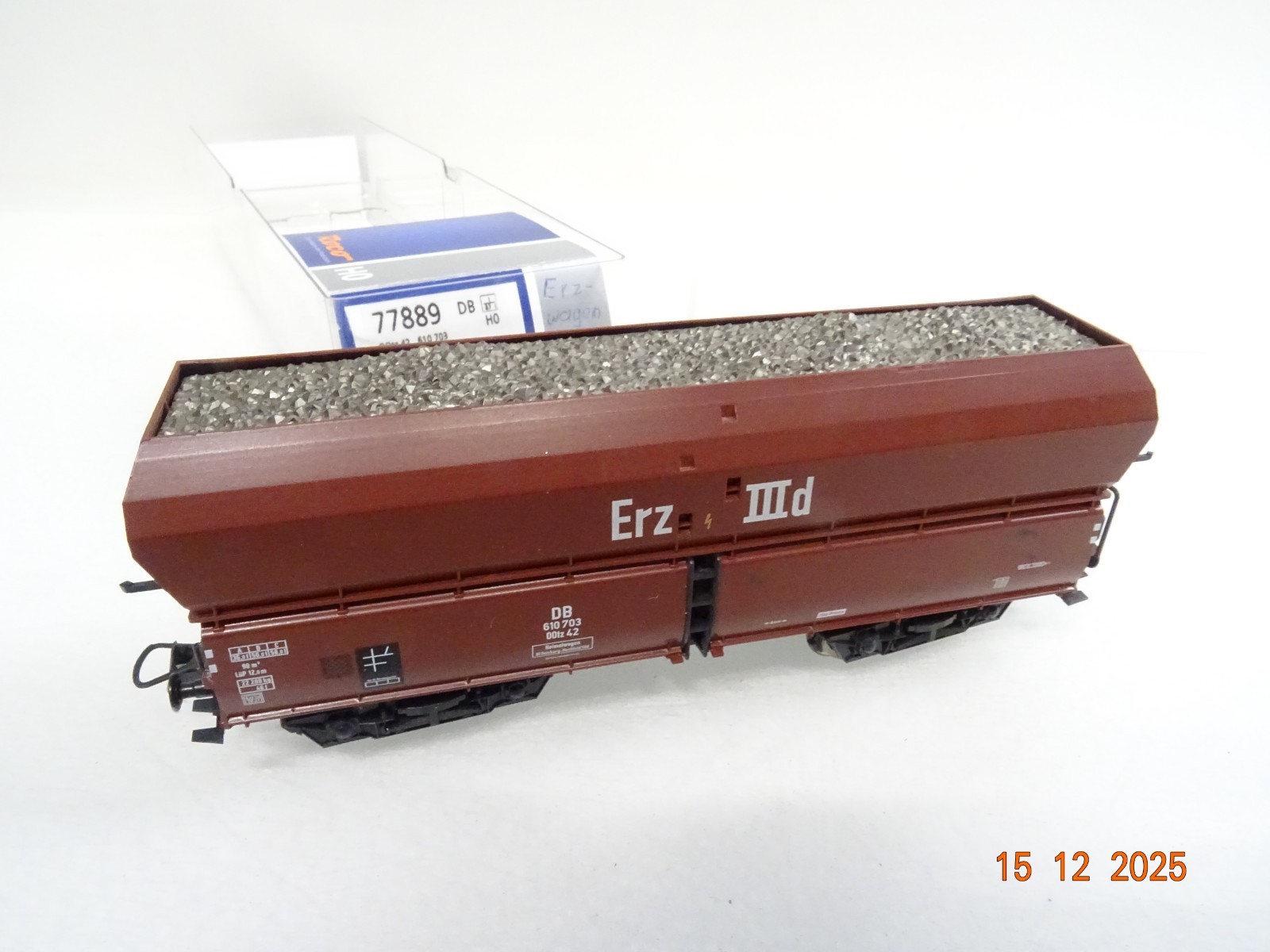 Roco H0 77889 AC Selbstentladewagen Erz mit Ladung in OVP RR5665