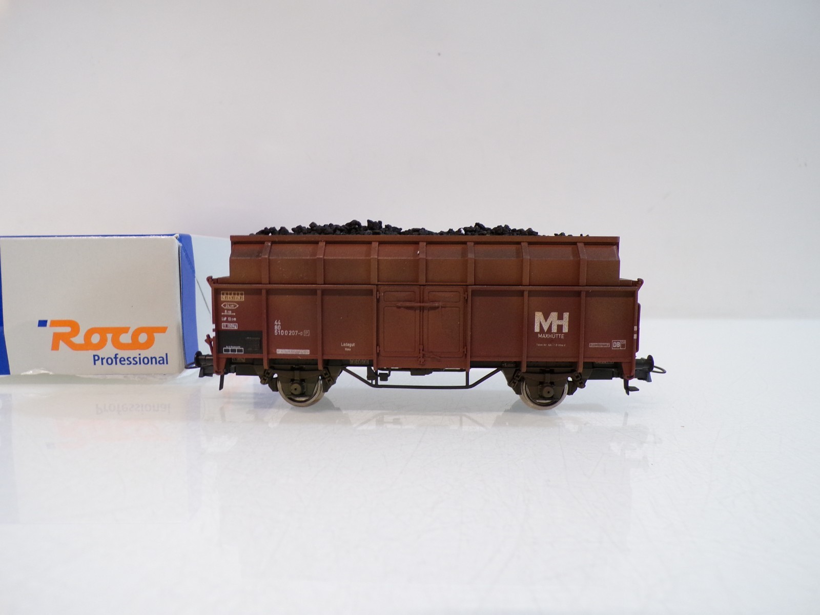 Roco H0 Hochbordwagen mit Kohleladung der DB in EVP BH1797 – Bild 3