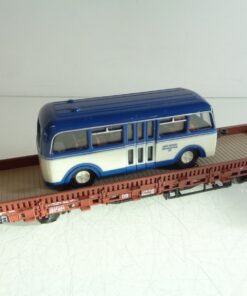 Roco H0 Rungenwagen 446648 mit Bus Anhänger Kreis Moerser RR4468 o.