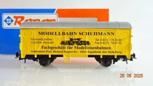 Roco H0 gedeckter Güterwagen SoMo Modellbahn Schuhmann in EVP PR8682 – Bild 3