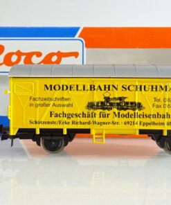Roco H0 gedeckter Güterwagen SoMo Modellbahn Schuhmann in EVP PR8682