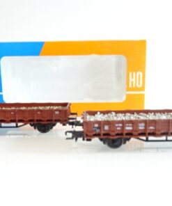 Roco H0 zwei Niederbordwagen mit Ladung der DB in EVP PR8693