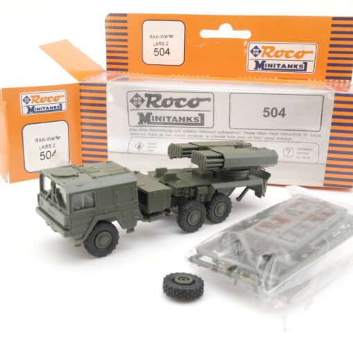 Roco Minitanks 1:87 504 MAN 7 to. Raketenwerfer Lars II BW in OVP QR4712
